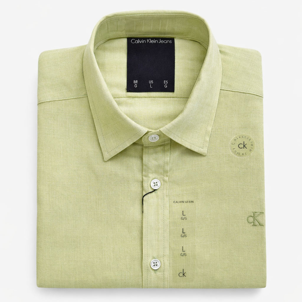 CAMISA LINO - PISTACHO - CKL