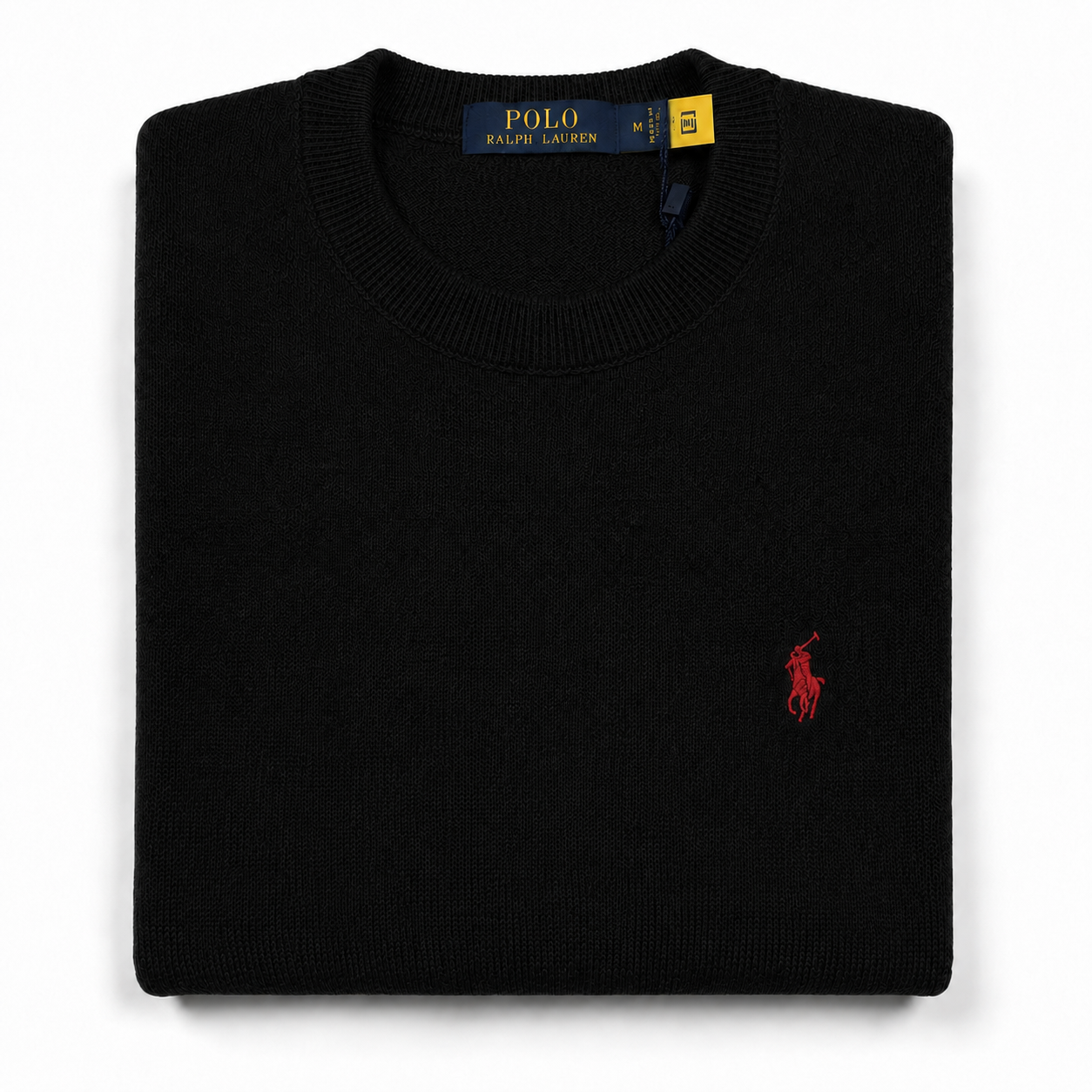 SUETER DE HILO - NEGRO - TEXTURIZADO RL