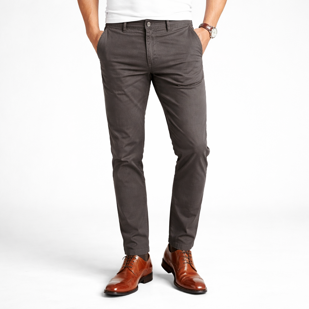 PANTALON SPORT ELEGANTE - GRIS CEMENTO - REGULAR FIT RL