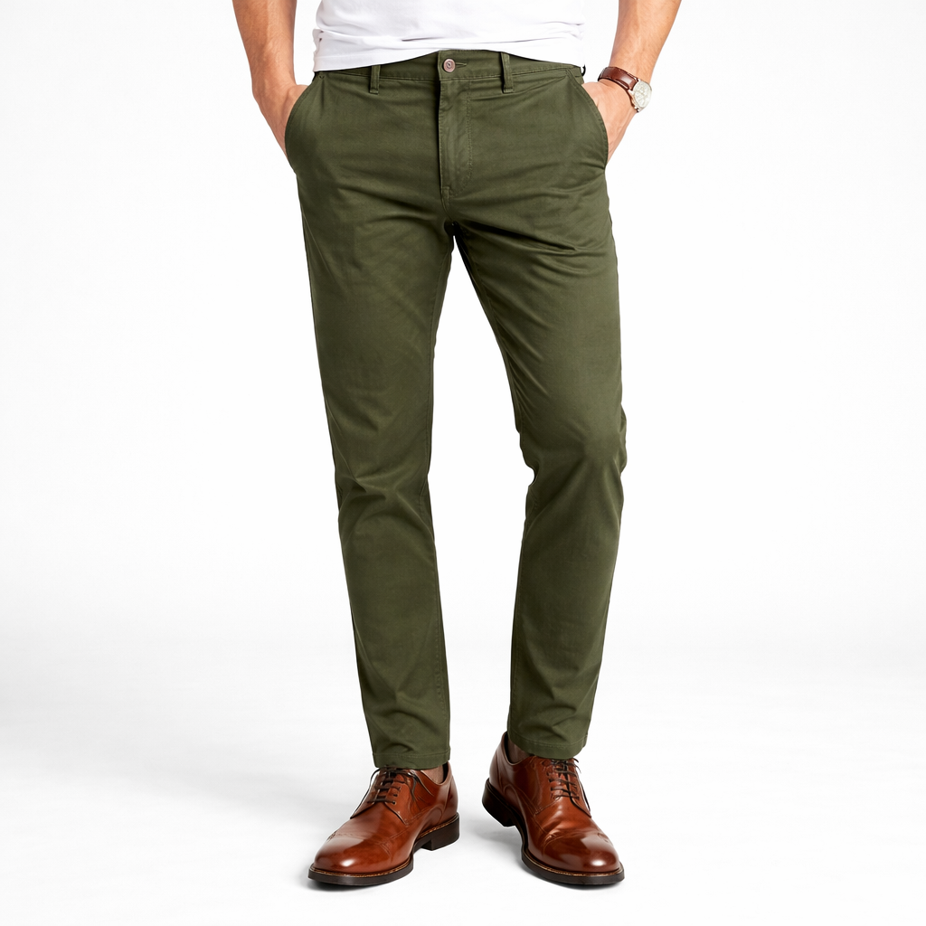 PANTALON SPORT ELEGANTE - VERDE MATE - REGULAR FIT RL