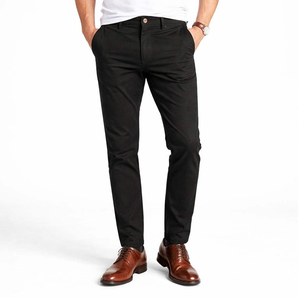 PANTALON SPORT ELEGANTE - NEGRO - REGULAR FIT RL