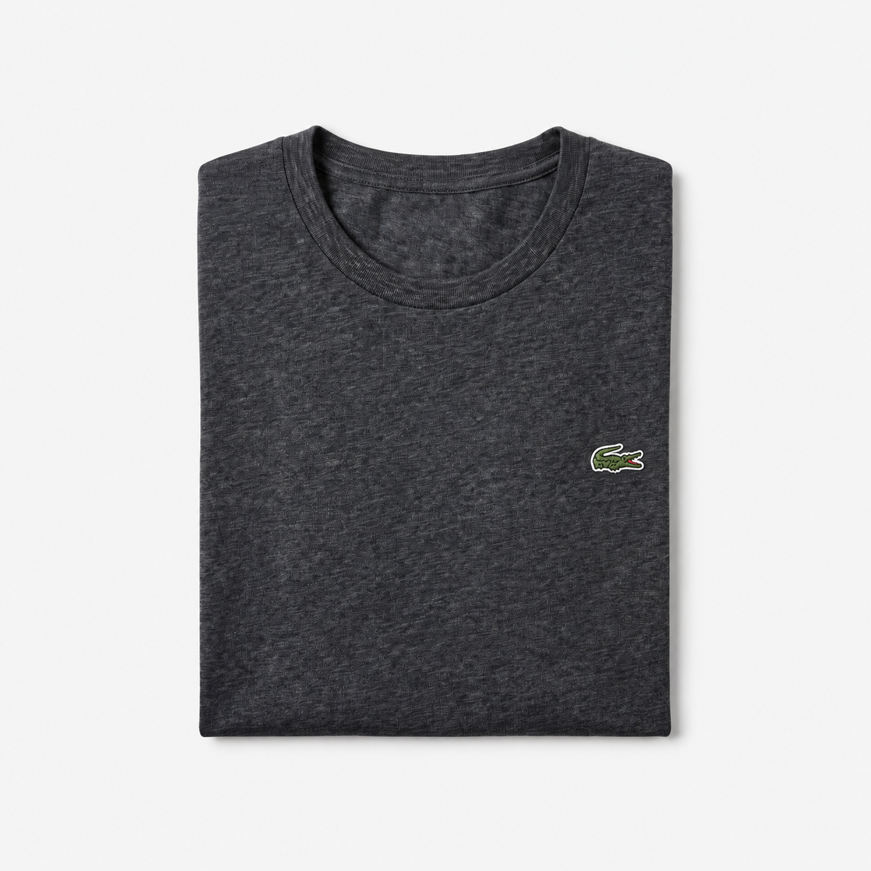 REMERA BASICA CLASICA - GRIS OSCURO - LOGO TRADICIONAL - LC