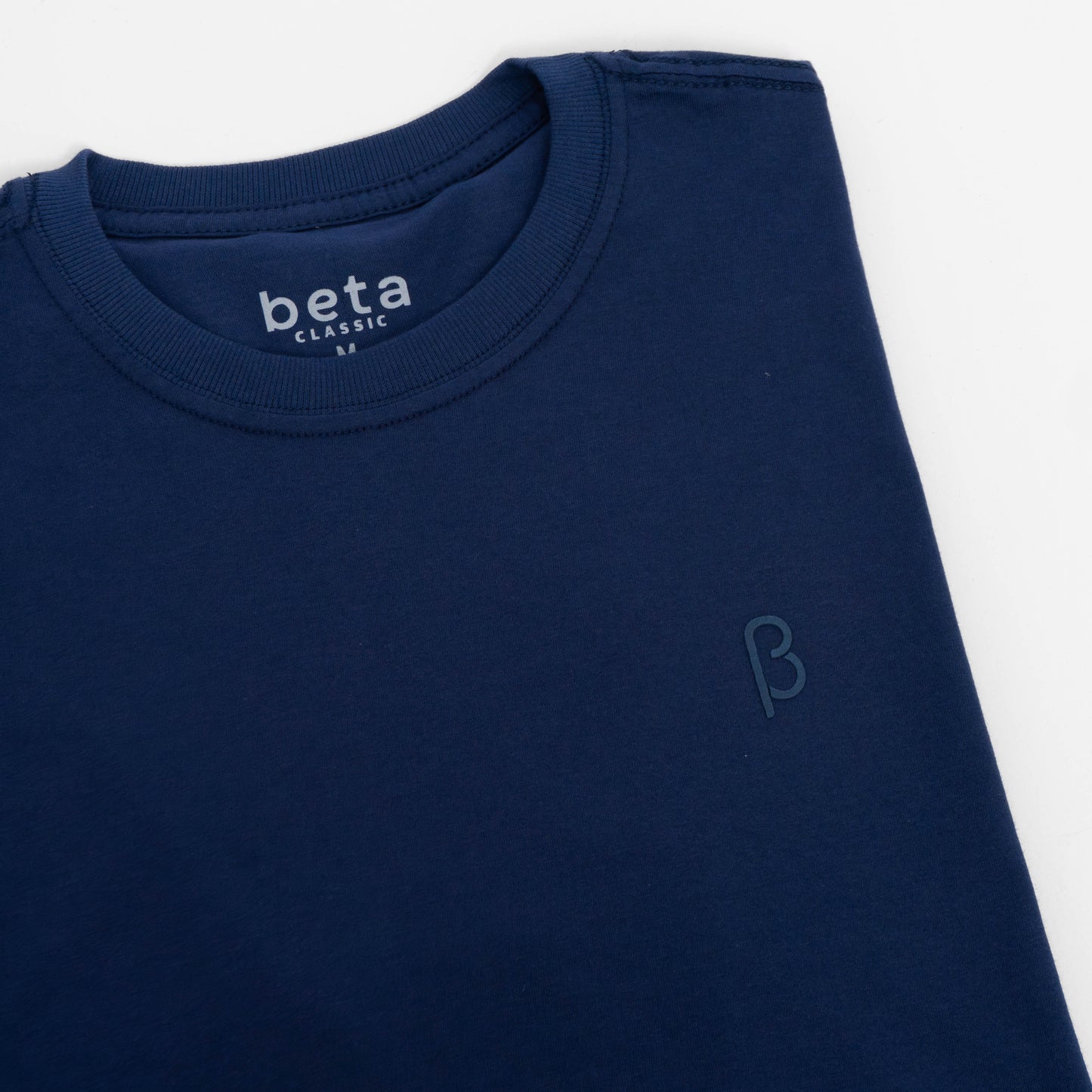 REMERA BASICA - BETA CLASSIC - MINIMALISTA - AZUL MARINO