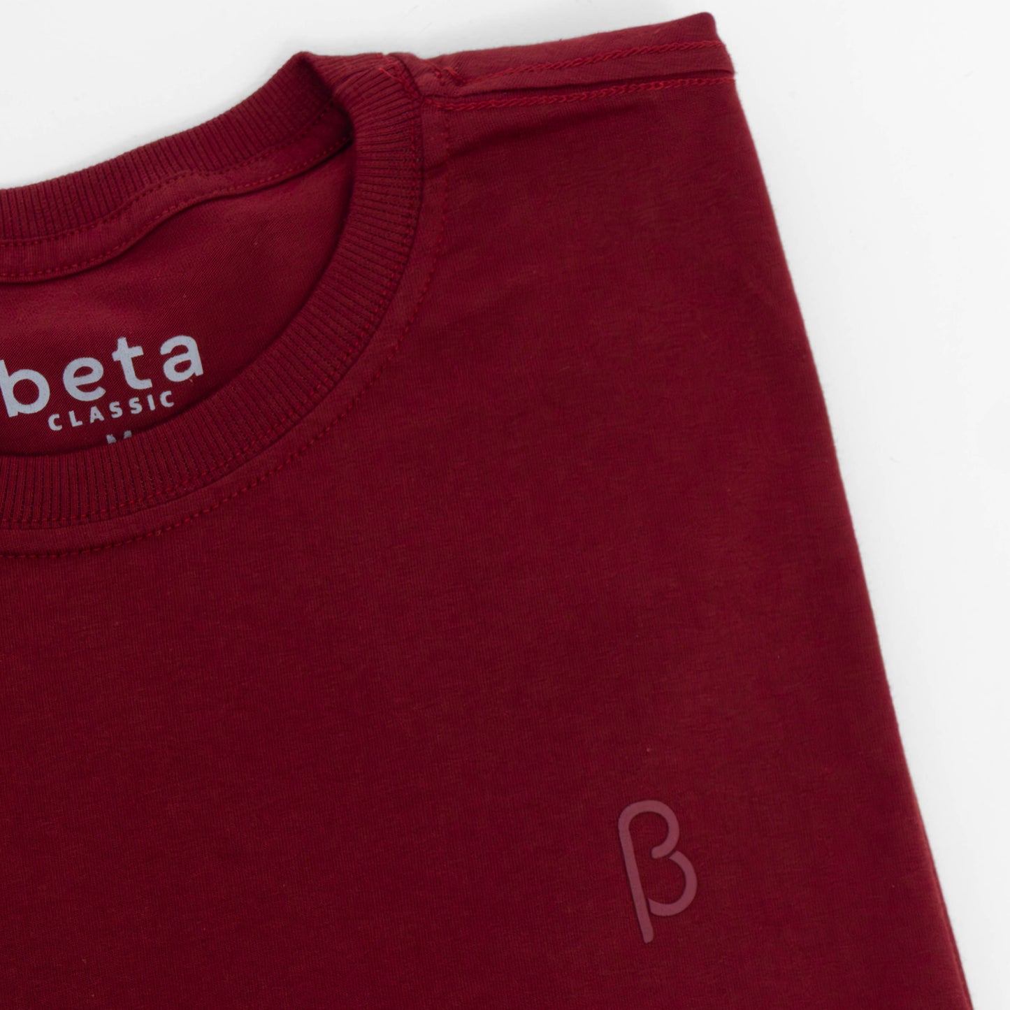 REMERA BASICA - BETA CLASSIC - MINIMALISTA - GRANATE