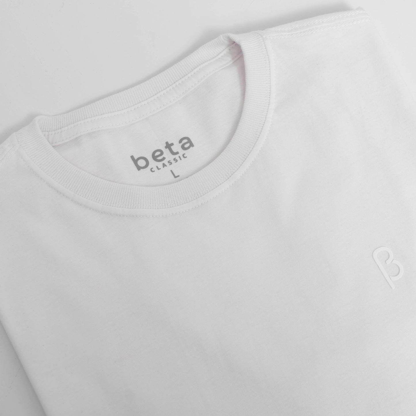 REMERA BASICA - BETA CLASSIC - MINIMALISTA - BLANCO