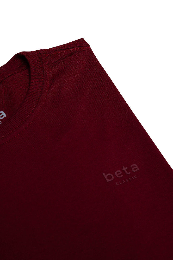REMERA BASICA - BETA CLASSIC - MINIMALISTA - GRANATE D1