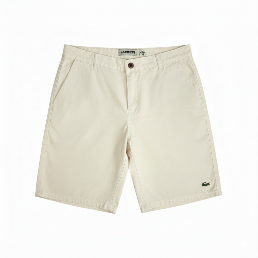 BERMUDA SPORT ELEGANTE - BLANCO CREMA - REGULAR FIT - LC