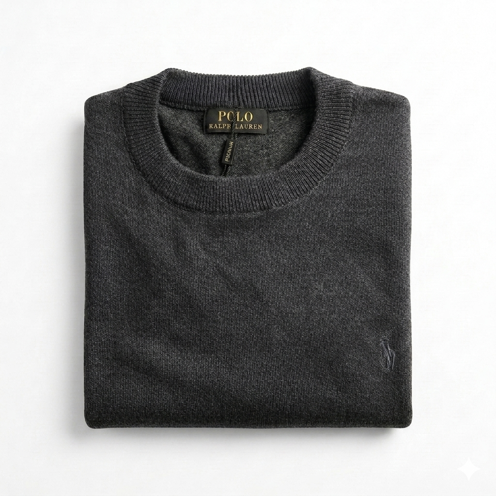 SUETER DE HILO - GRIS HUMO - TEXTURA FINA RL