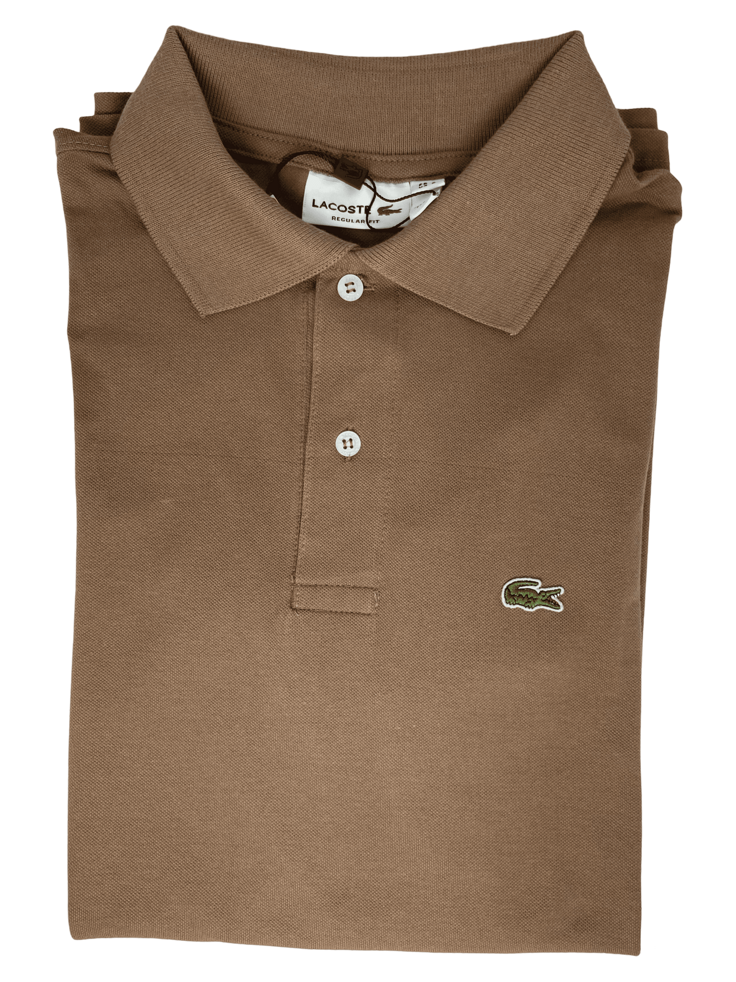 REMERA ESTILO POLO - MARRON - LOGO TRADICIONAL LC