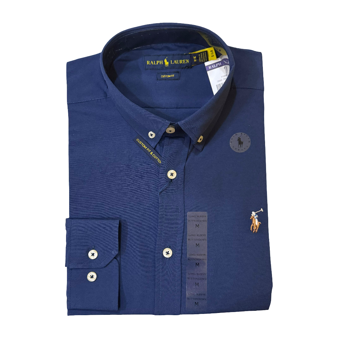 CAMISA TRICOLINI - AZUL MARINO - LOGO COLORIDO RL