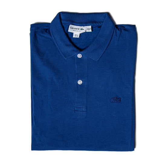POLO PREMIUM - AZUL FRANCIA - LOGO BORDADO LC