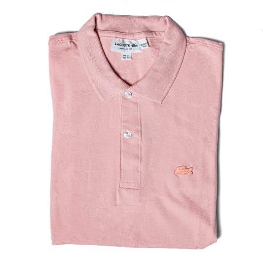 POLO PREMIUM - ROSA - LOGO BORDADO LC