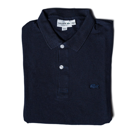 POLO PREMIUM - AZUL MARINO - LOGO BORDADO LC
