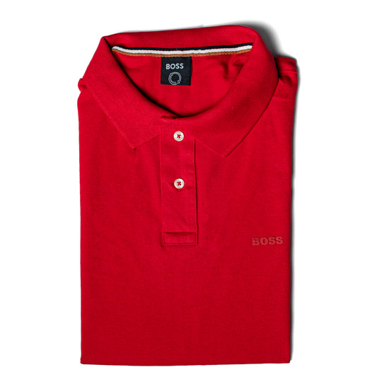 POLO PREMIUM - ROJO - LOGO ENGOMADO HB