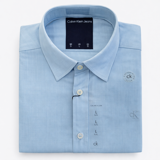 CAMISA LINO - CELESTE - CKL