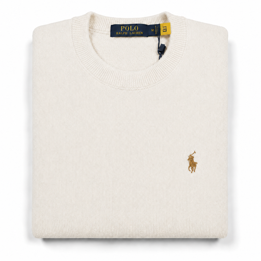 SUETER DE HILO - BLANCO PERLA - TEXTURIZADO RL