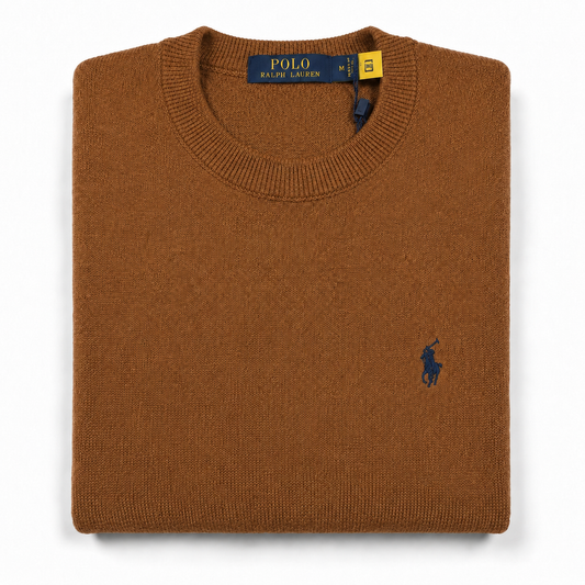 SUETER DE HILO - MARRON CARAMELO - TEXTURIZADO RL