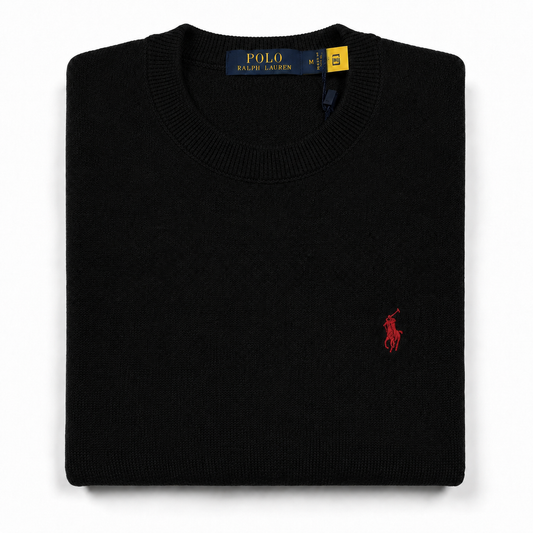 SUETER DE HILO - NEGRO - TEXTURIZADO RL