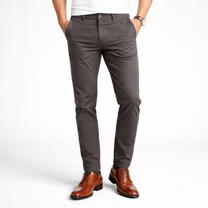 PANTALON SPORT ELEGANTE -  GRIS CEMENTO - REGULAR FIT RL