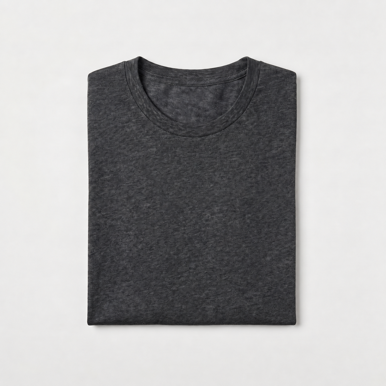 REMERA BASICA CLASICA - GRIS OSCURO - LOGO TRADICIONAL - LC