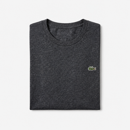 REMERA BASICA CLASICA - GRIS OSCURO - LOGO TRADICIONAL - LC
