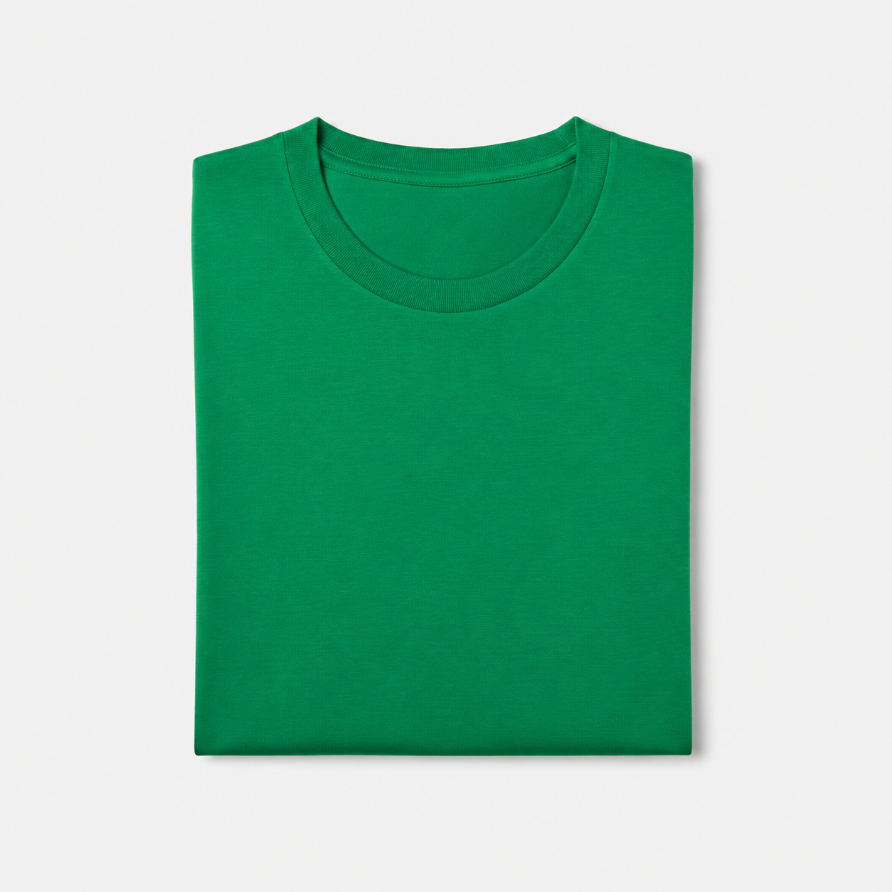 REMERA BASICA CLASICA - VERDE - LOGO TRADICIONAL - LC