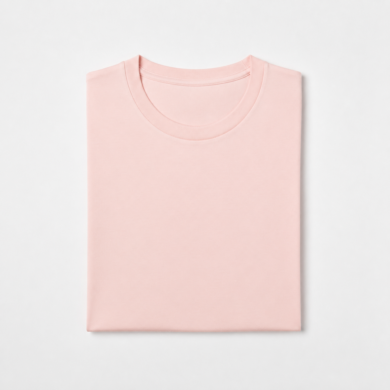 REMERA BASICA CLASICA - ROSA PASTEL - LOGO TRADICIONAL - LC