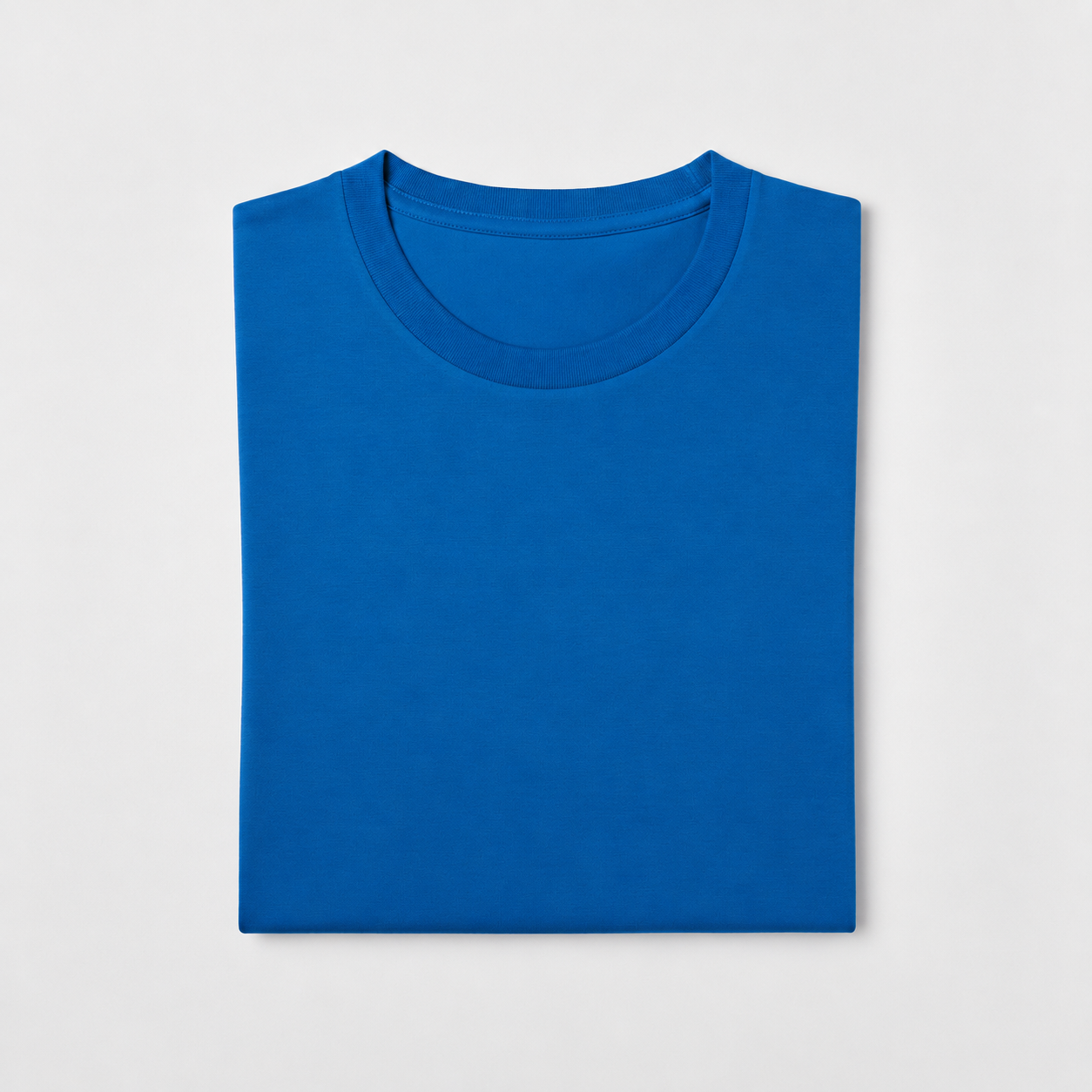 REMERA BASICA CLASICA - AZUL FRANCIA - LOGO TRADICIONAL - LC