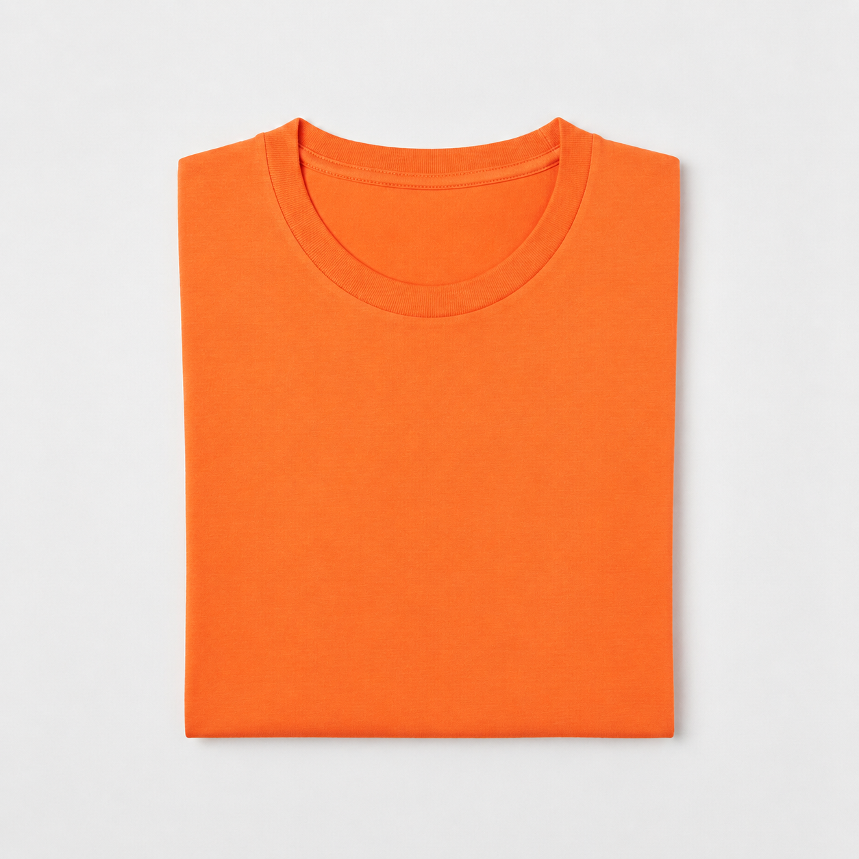 REMERA BASICA CLASICA - NARANJA - LOGO TRADICIONAL - LC