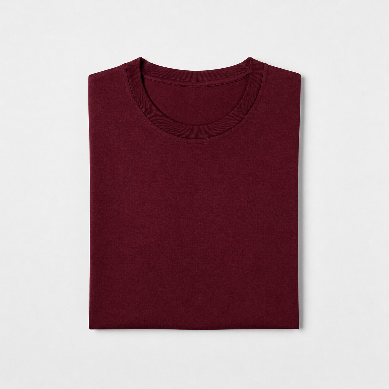 REMERA BASICA CLASICA - BORDO - LOGO TRADICIONAL - LC