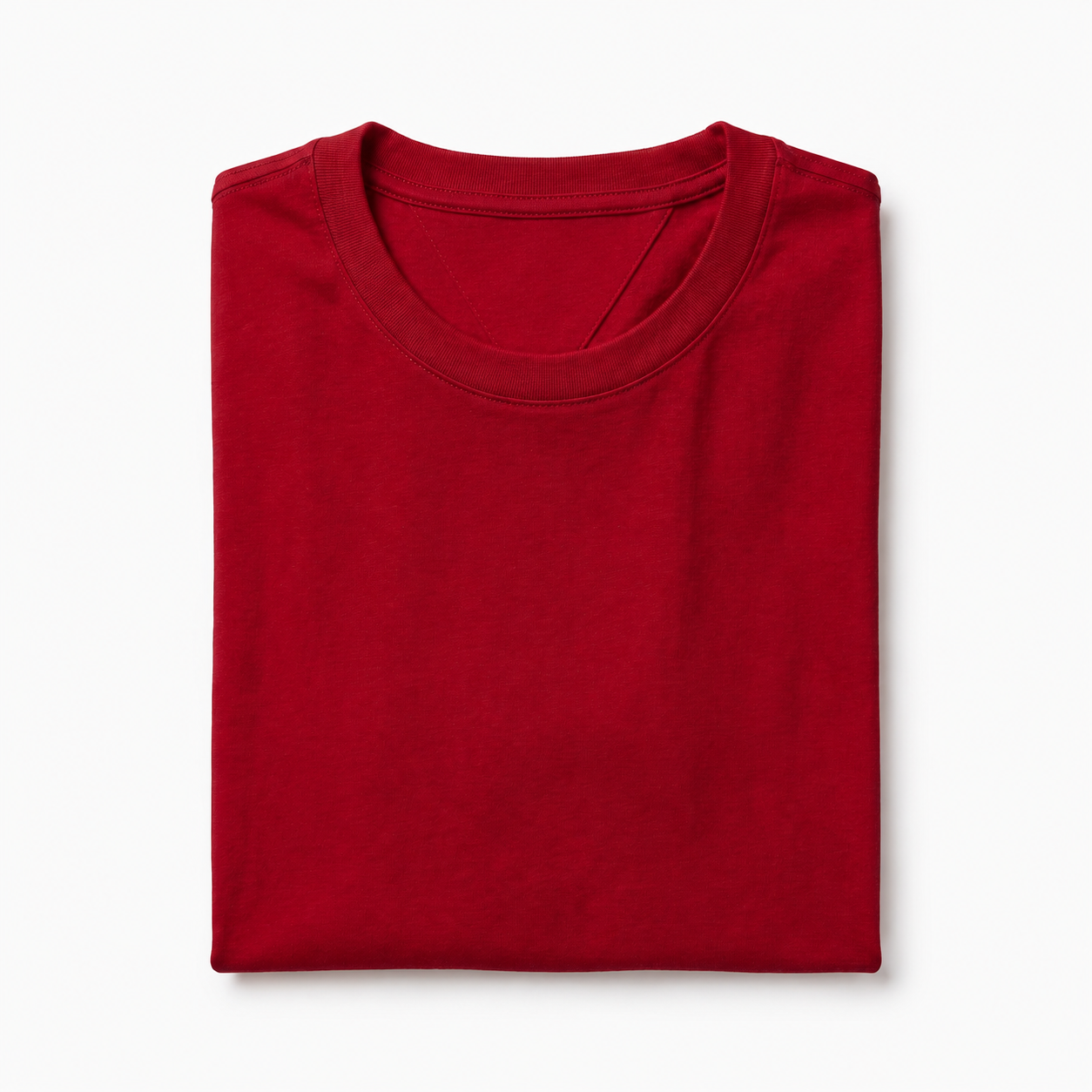 REMERA BASICA CLASICA - ROJO- LOGO TRADICIONAL - TH