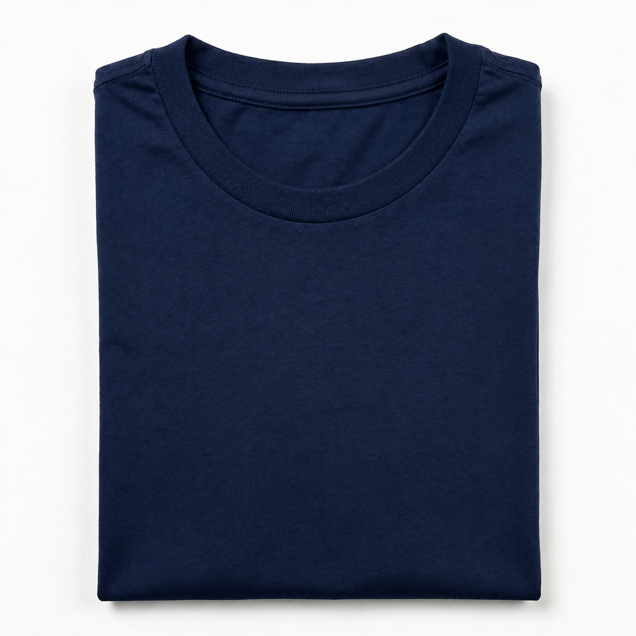 REMERA BASICA CLASICA - AZUL MARINO - LOGO TRADICIONAL - RL