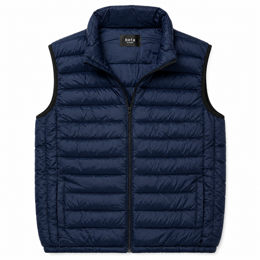 CHALECO PLUMIFERO - AZUL MARINO - BETA CLASSIC