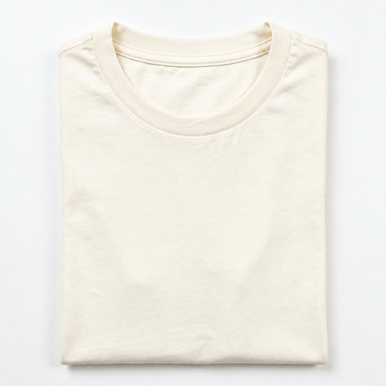 REMERA BASICA CLASICA - BLANCO PERLA - LOGO TRADICIONAL - RL