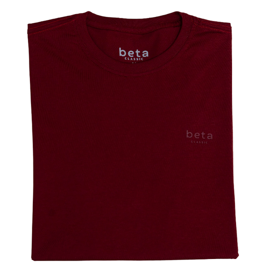 REMERA BASICA - BETA CLASSIC - MINIMALISTA - GRANATE D1
