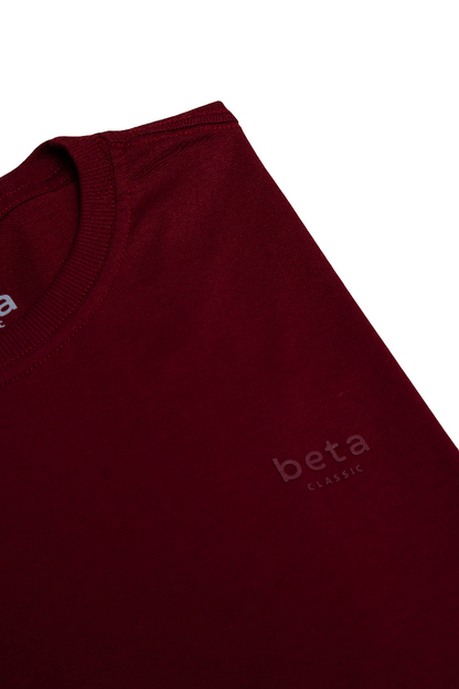 REMERA BASICA - BETA CLASSIC - MINIMALISTA - GRANATE D1