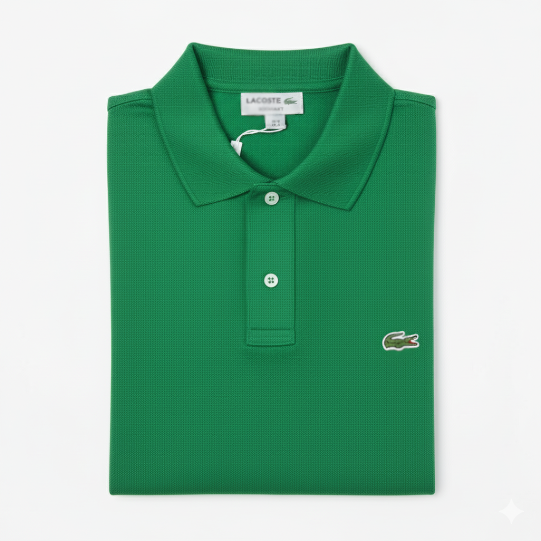 REMERA ESTILO POLO - VERDE  - LOGO TRADICIONAL LC