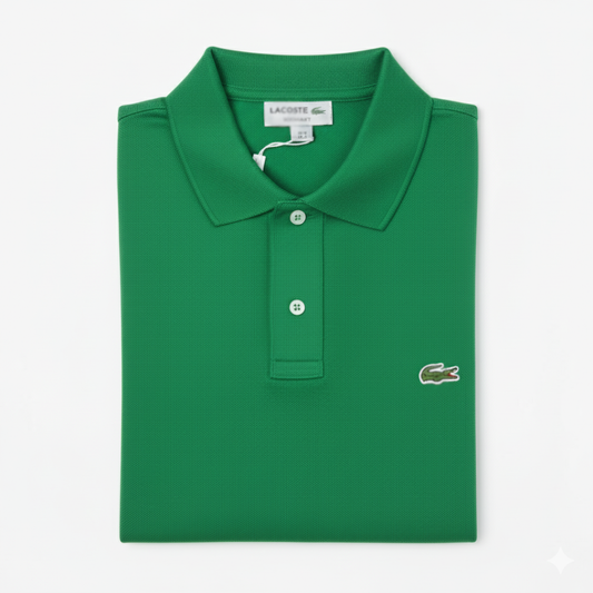REMERA ESTILO POLO - VERDE  - LOGO TRADICIONAL LC
