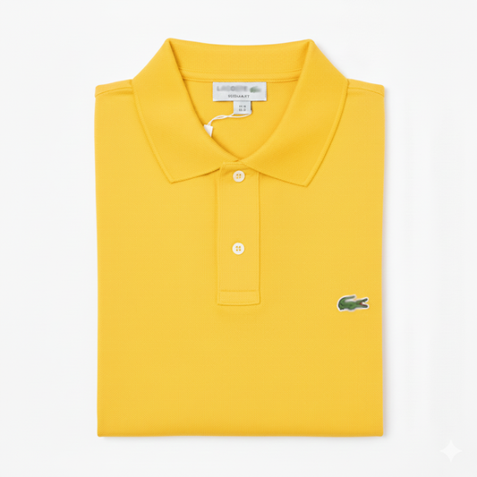 REMERA ESTILO POLO - AMARILLO - LOGO TRADICIONAL LC