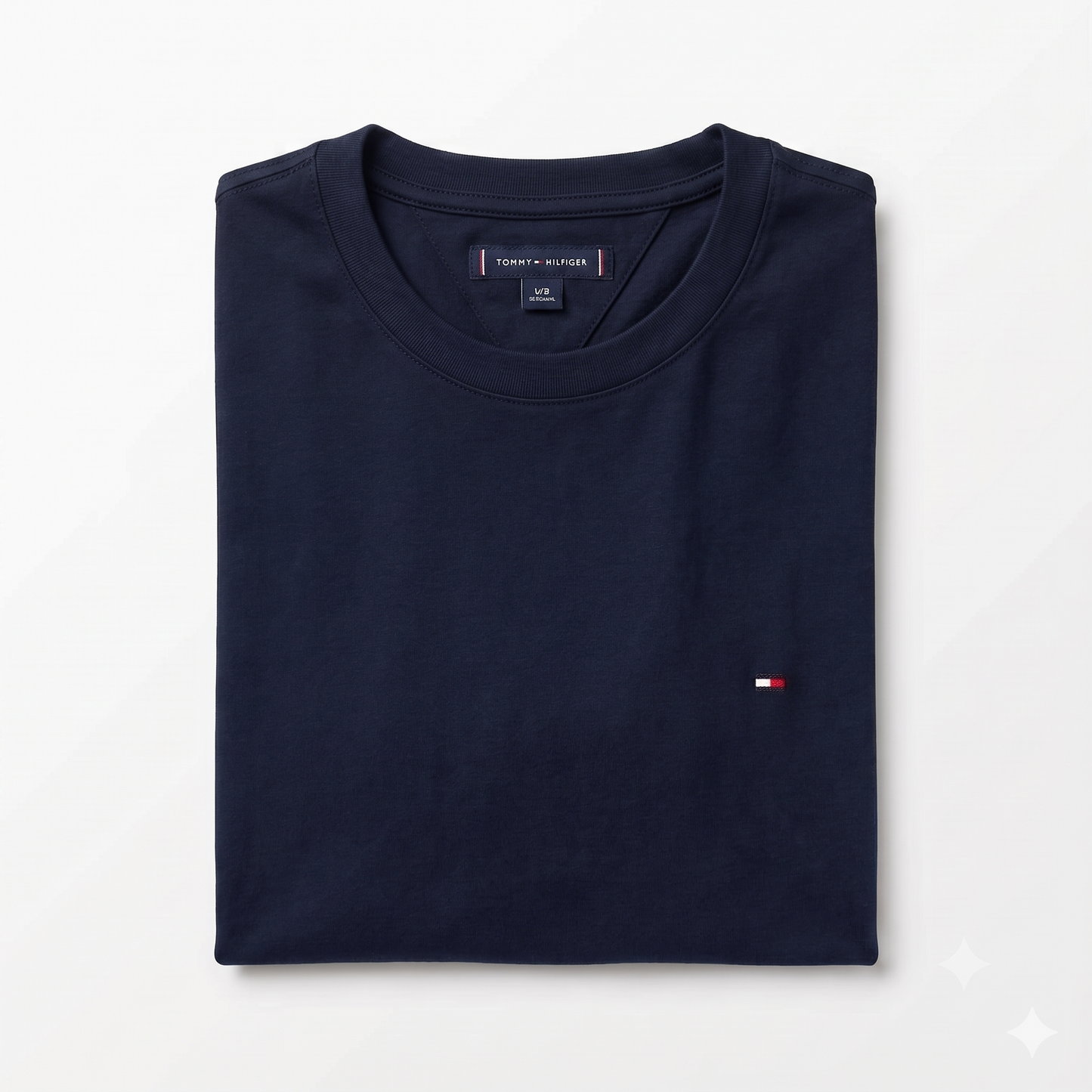 REMERA BASICA CLASICA - AZUL MARINO - LOGO TRADICIONAL - TH