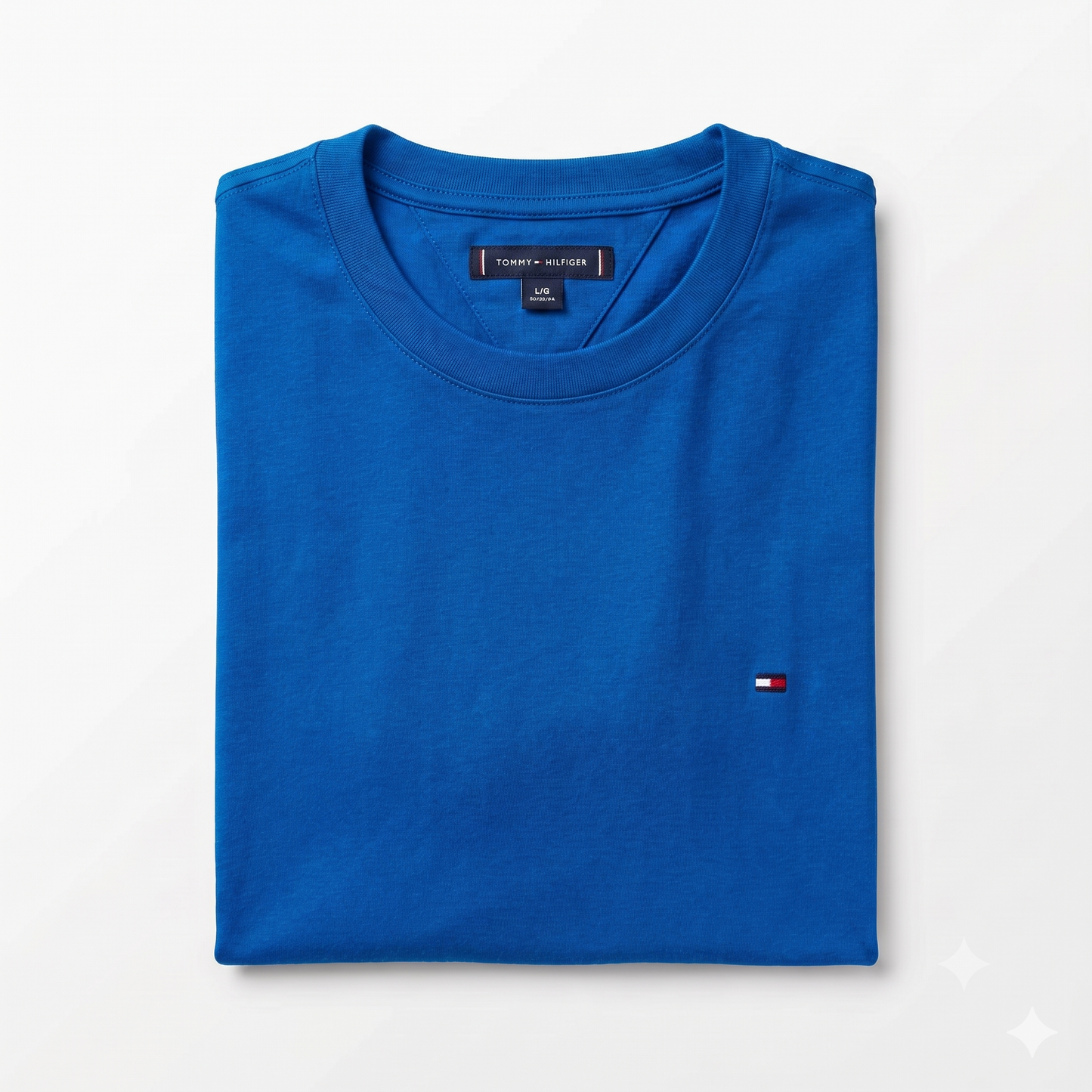 REMERA BASICA CLASICA - AZUL ELECTRICO - LOGO TRADICIONAL - TH