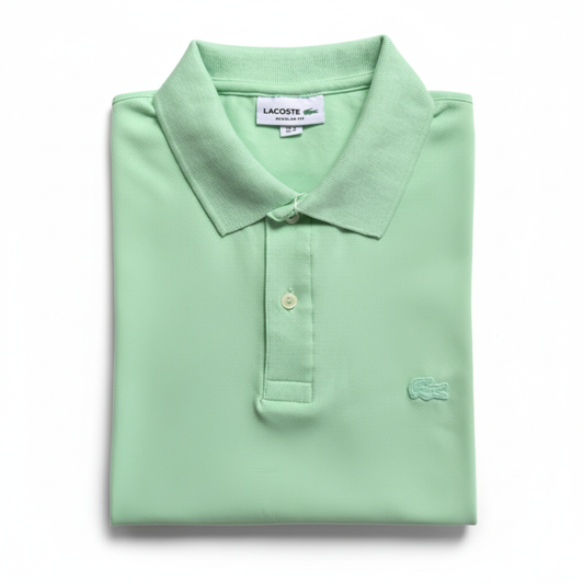 REMERA ESTILO POLO - VERDE AGUA - LOGO BORDADO LC