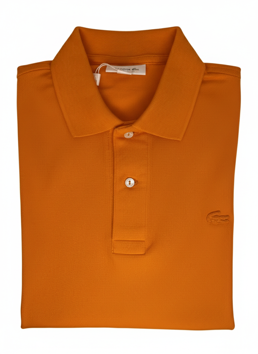 REMERA ESTILO POLO - NARANJA - LOGO ENGOMADO LC