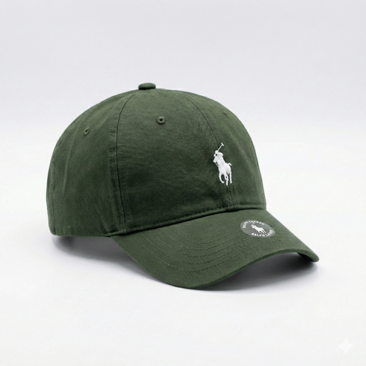 GORRA CLASICA - VERDE MATE - LOGO MONOCROMATICO - RL