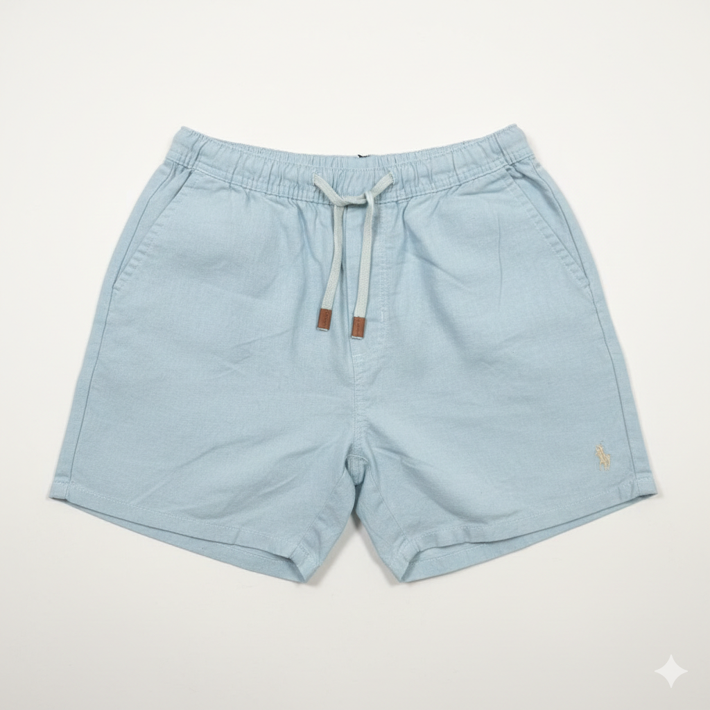 SHORT DE LINO - CELESTE - RL