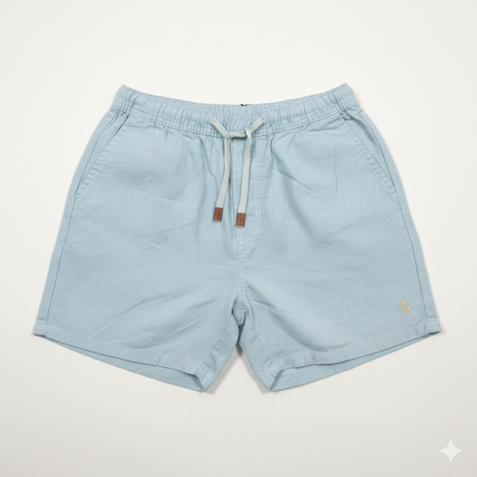 SHORT DE LINO - CELESTE - RL