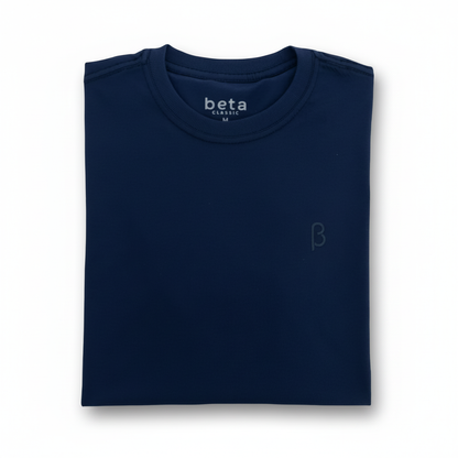 REMERA BASICA - BETA CLASSIC - MINIMALISTA - AZUL MARINO