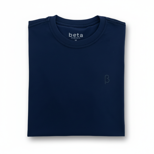 REMERA BASICA - BETA CLASSIC - MINIMALISTA - AZUL MARINO