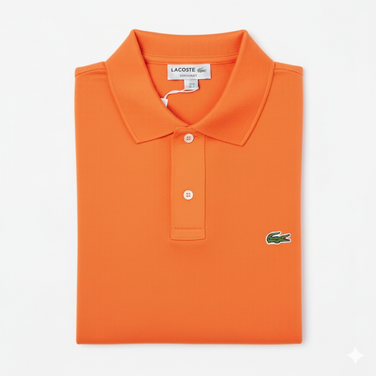 REMERA ESTILO POLO - NARANJANDO - LOGO TRADICIONAL LC