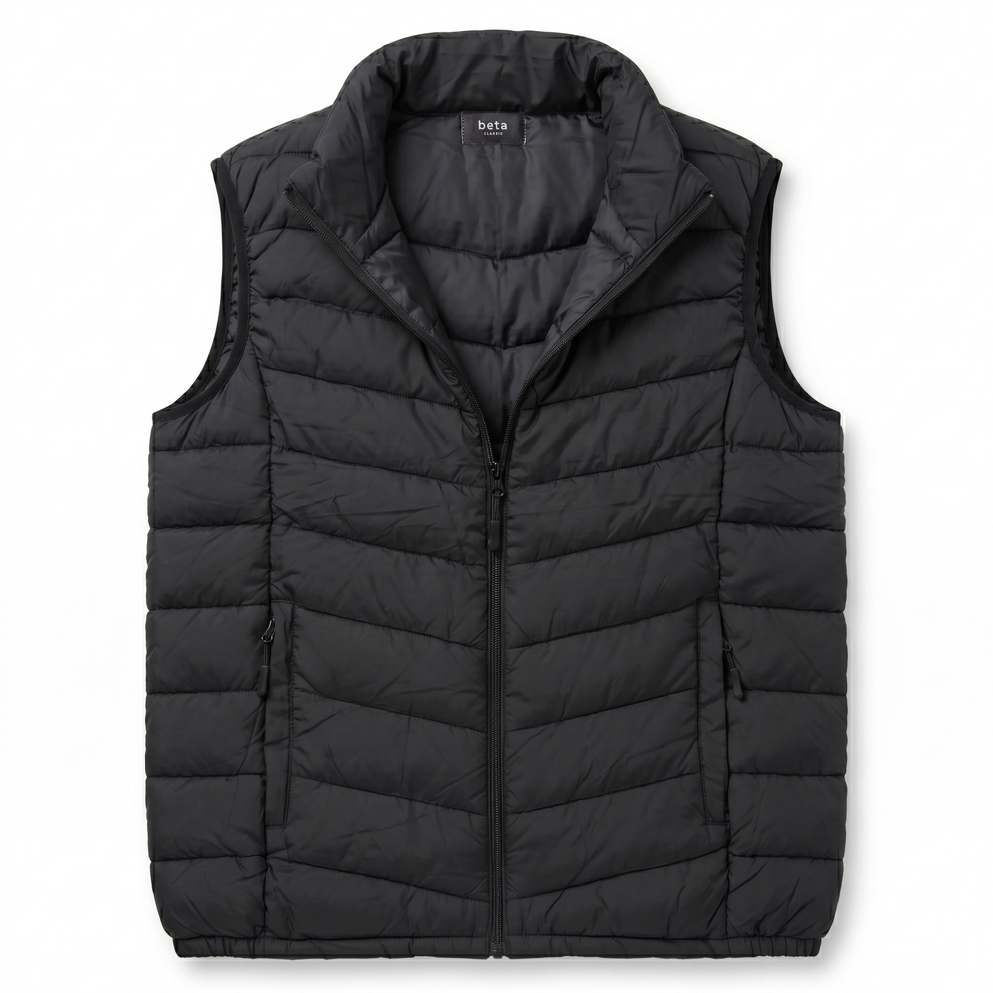 CHALECO PLUMIFERO - NEGRO - BETA CLASSIC